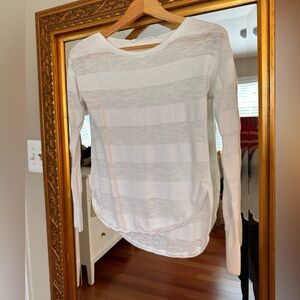 Athleta white lightweight sweater